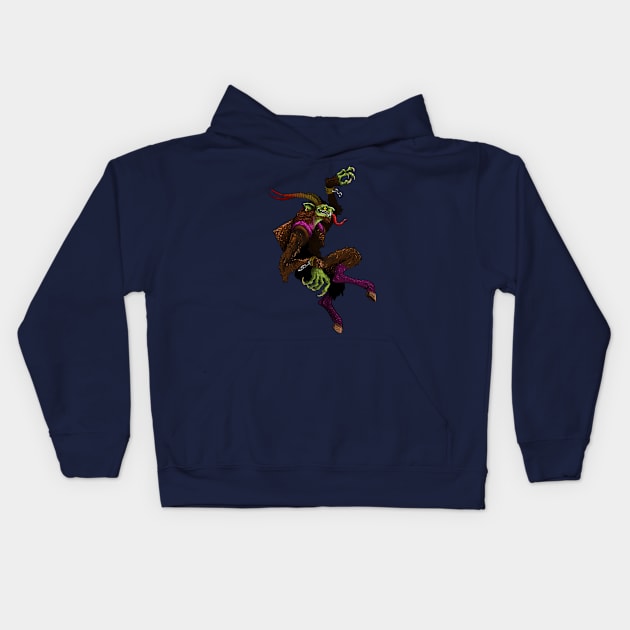 Krampus Kids Hoodie by Harley Warren